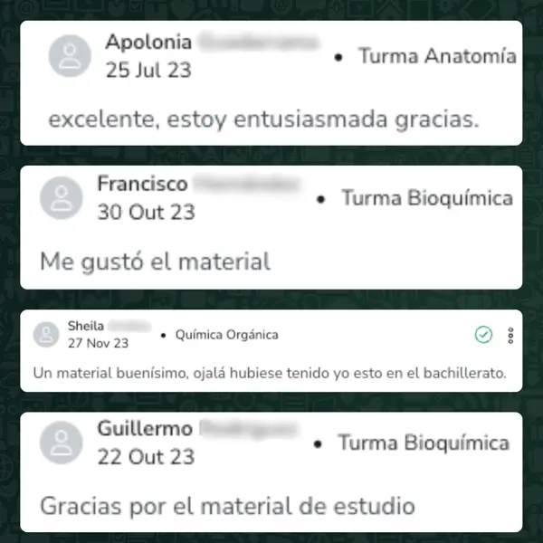 Testimonio sobre la efectividad del material ilustrado